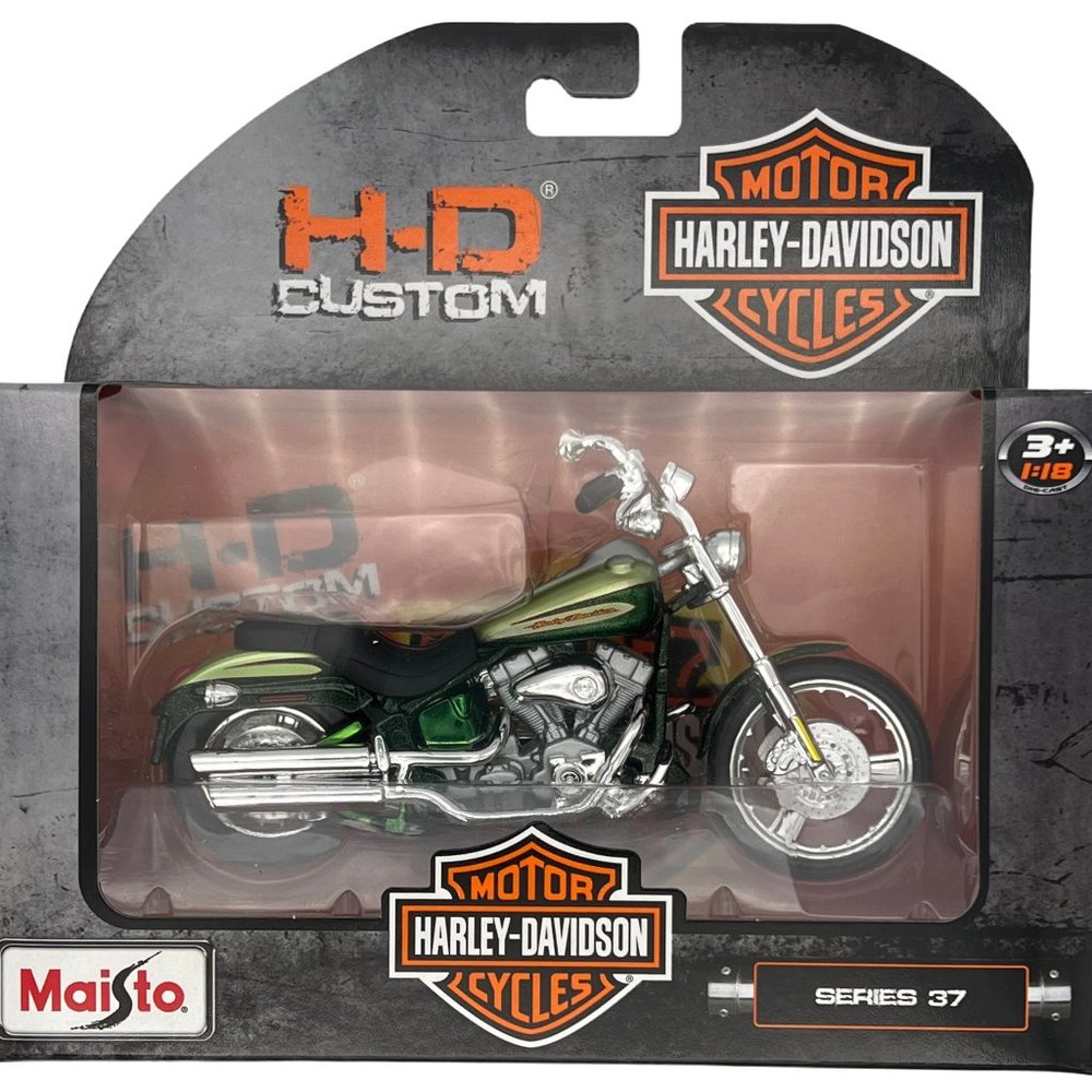 2004 Harley-Davidson FXSTDSE CVO Green Series 37 Maisto Motorcycle 1:18